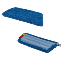 Microvezel vlakmop blauw 28 cm - set van 5